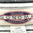 ソノマ sonoma 90S VネックベロアボーダーS/S Tシャツ メンズ JPN:L