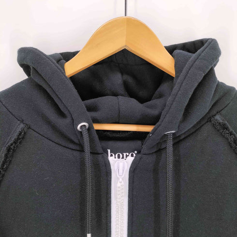 ダボロ daboro ダメージ加工 ラインストーンジップアップパーカー メンズ 3