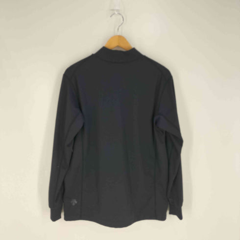 デサント descente ロゴプリント 裾ドローコード ハイネック Tシャツ メンズ import:M