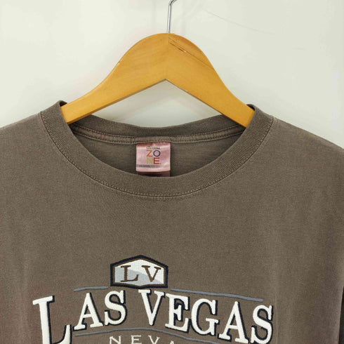 ZONE 00S USA製 LAS VEGASロゴ Tシャツ メンズ import:S