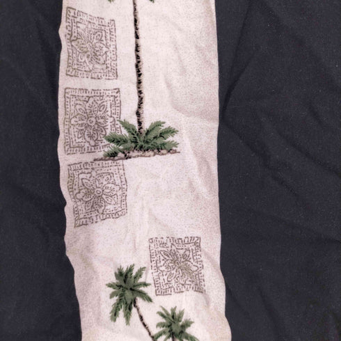バティックベイ Batik Bay インドネシア製 ヤシの木 プリント 切替 シャツ メンズ import:L