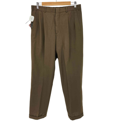 ランズエンド LANDS END 90s USA製 ウール タック4990スラックスパンツ メンズ 34