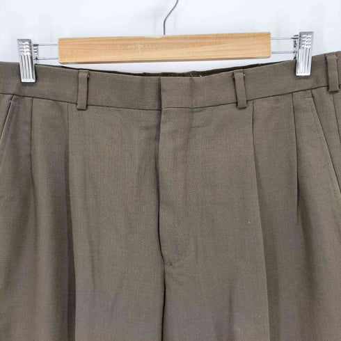 ランズエンド LANDS END 90s USA製 ウール タック4990スラックスパンツ メンズ 34
