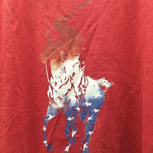 ポロラルフローレン POLO RALPH LAUREN CLASSIC FIT クラシック フィット ビックポニー グラデーション プリント 半袖 Tシャツ メンズ import:M