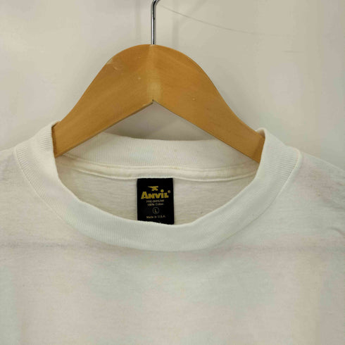 アンビル Anvil 70-80s USA製 黒タグ 88年 ワールドシリーズ クルーネック半袖Tシャツ カットソー メンズ L