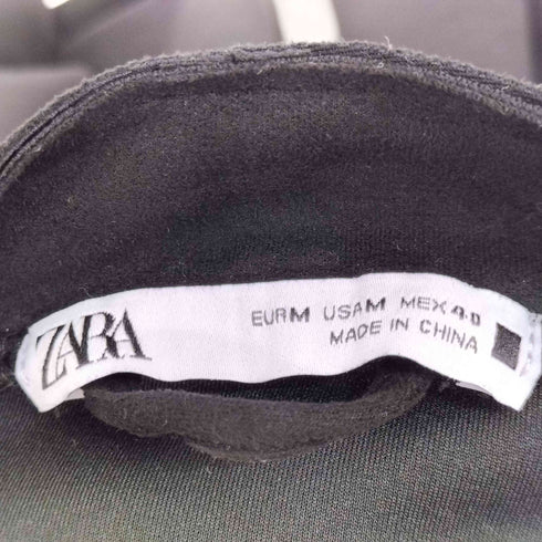 ザラ ZARA スエードノーカラージャケット レディース JPN:M
