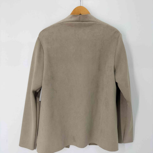 ザラ ZARA スエードノーカラージャケット レディース JPN:M