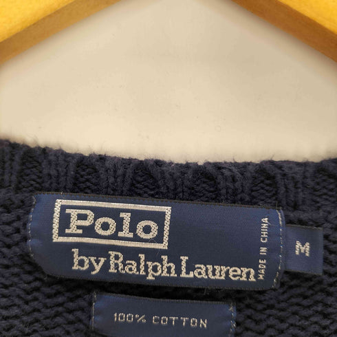 ポロバイラルフローレン Polo by RALPH LAUREN ポニー刺繍 Vネックコットンベスト メンズ import:M