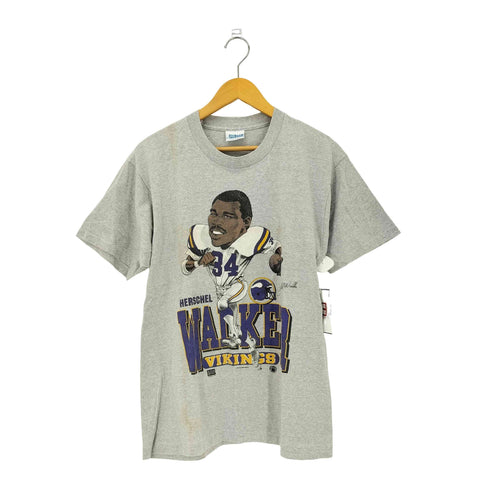 80-90s USA製 Herschel Walker 34 クルーネック半袖Tシャツ カットソー メンズ L
