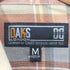 ダックス DAKS レギュラーカラー コットン リネン チェック S/S シャツ メンズ import:M