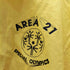 ヒルトン HILTON 90s USA製 AREA 21 プリント ナイロン コーチジャケット 裾 ドローコード メンズ import:XL