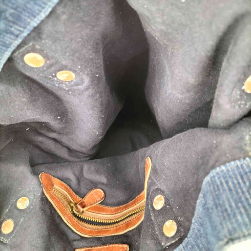 ポロラルフローレン POLO RALPH LAUREN 2way インディゴ パッチワーク デニムショルダーバッグ メンズ