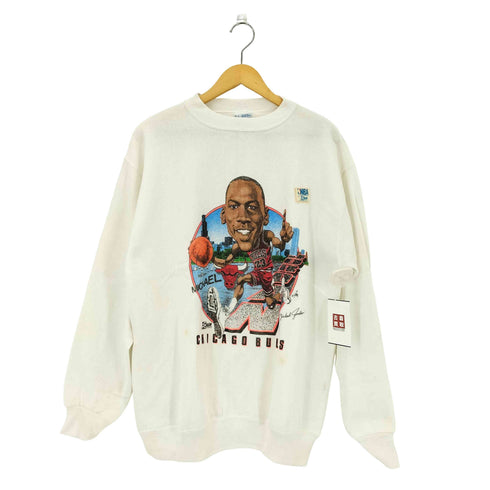 SAL EM SPORTSWEAR 80-90s USA製 MICHAEL JORDAN クルーネック スウェット トレーナー メンズ JPN:L
