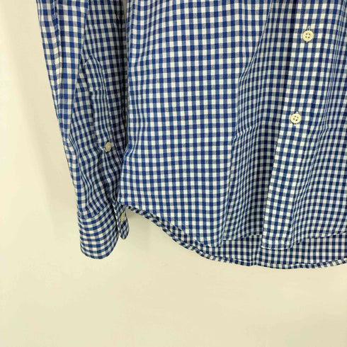 ラルフローレン RALPH LAUREN SLIM FIT ポニー 刺繍 ギンガムチェック 長袖 シャツ メンズ import:M