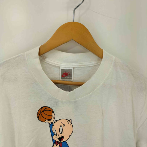 ナイキ NIKE 90s 銀タグ USA製 Ham DUNK キャラクタープリント クルーネック 半袖Tシャツ カットソー メンズ S