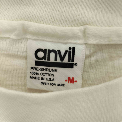 アンビル Anvil 90s バータグ USA製 91年 CHAMPS クルーネック半袖Tシャツ カットソー メンズ M