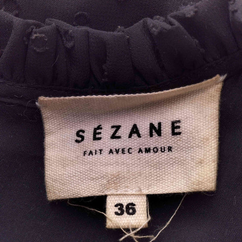 SEZANE レースデザイン シースルー L/S ブラウス import レディース 36