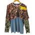 ディーゼル DIESEL T-BESH-CAMOU Layered T-shirt with camo motif メンズ import:M