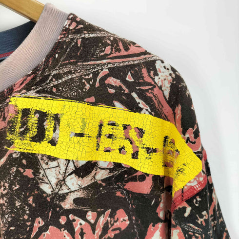 ディーゼル DIESEL T-BESH-CAMOU Layered T-shirt with camo motif メンズ import:M