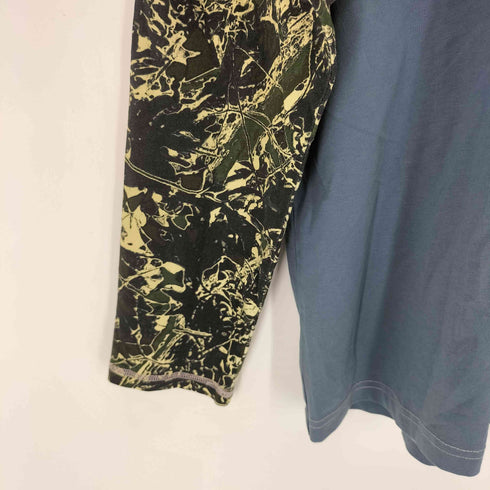 ディーゼル DIESEL T-BESH-CAMOU Layered T-shirt with camo motif メンズ import:M