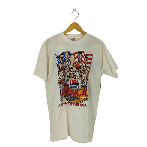 SAL EM SPORTSWEAR 80-90s USA製 91年 AMERICA'S TEAM クルーネック半袖Tシャツ カットソー メンズ L