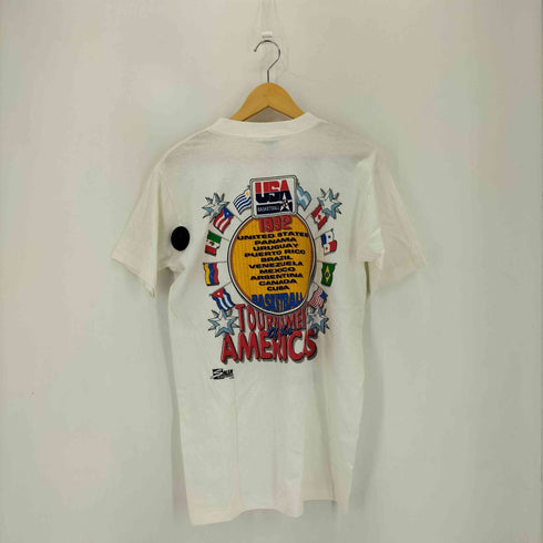 SAL EM SPORTSWEAR 80-90s USA製 91年 AMERICA'S TEAM クルーネック半袖Tシャツ カットソー メンズ L