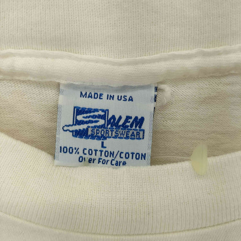SAL EM SPORTSWEAR 80-90s USA製 91年 AMERICA'S TEAM クルーネック半袖Tシャツ カットソー メンズ L