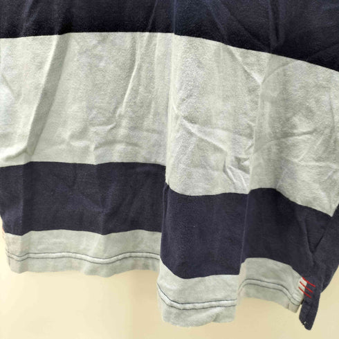 カンタベリー CANTERBURY ボーダー エンブレム ラガー S/S ポロシャツ メンズ import:S