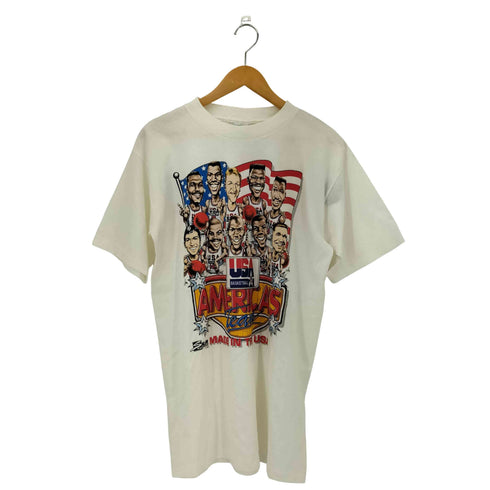 SAL EM SPORTSWEAR 80-90s USA製 91年 AMERICA'S TEAM クルーネック半袖Tシャツ カットソー メンズ L
