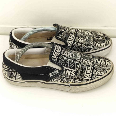 バンズ VANS V98CF P.LOGO SLIP ON BLACK LOGO レディース JPN:24
