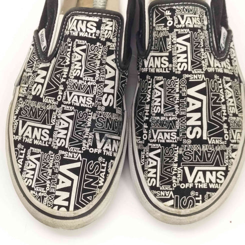 バンズ VANS V98CF P.LOGO SLIP ON BLACK LOGO レディース JPN:24