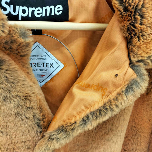 シュプリーム Supreme 21AW 2-Tone Faux Fur Shop Coat GORE-TEX メンズ JPN:L