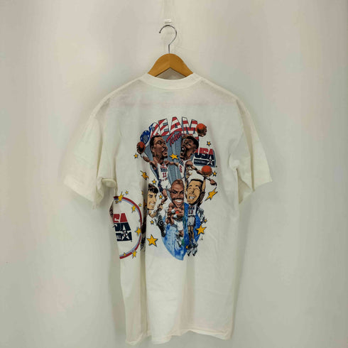 SAL EM SPORTSWEAR 80-90s USA製 92年 DREAM TEAM クルーネック半袖Tシャツ メンズ L