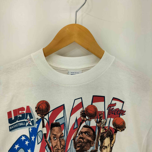 SAL EM SPORTSWEAR 80-90s USA製 92年 DREAM TEAM クルーネック半袖Tシャツ メンズ L