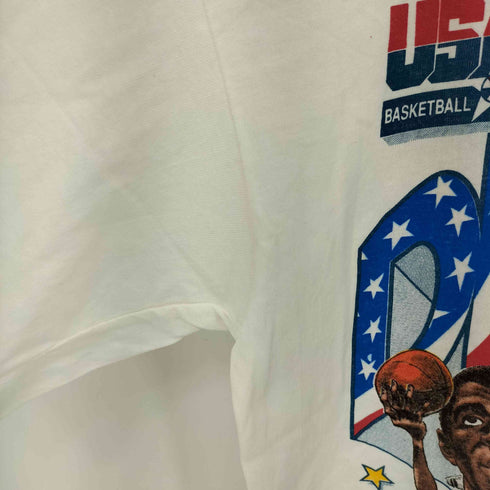 SAL EM SPORTSWEAR 80-90s USA製 92年 DREAM TEAM クルーネック半袖Tシャツ メンズ L