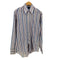 70s USA製 TALLMAN BY BLOCK 襟芯 ストライプ シャツ メンズ import:M