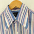 70s USA製 TALLMAN BY BLOCK 襟芯 ストライプ シャツ メンズ import:M
