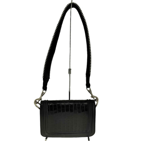 ザラ ZARA クロコ型押し ショルダーバッグ メンズ