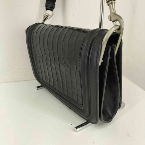 ザラ ZARA クロコ型押し ショルダーバッグ メンズ