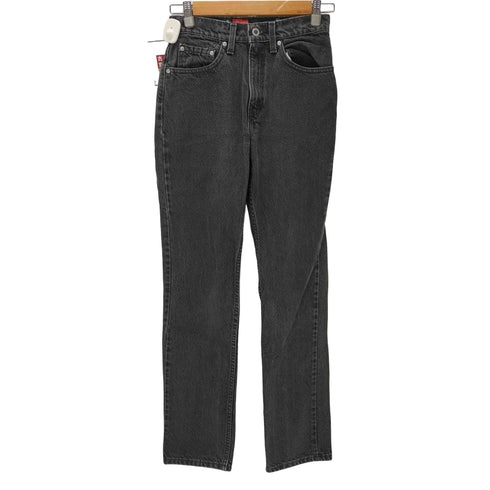 リーバイス Levis USA製 lean silvertab ブラックデニム レディース 3/4