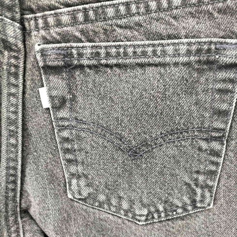 リーバイス Levis USA製 lean silvertab ブラックデニム レディース 3/4