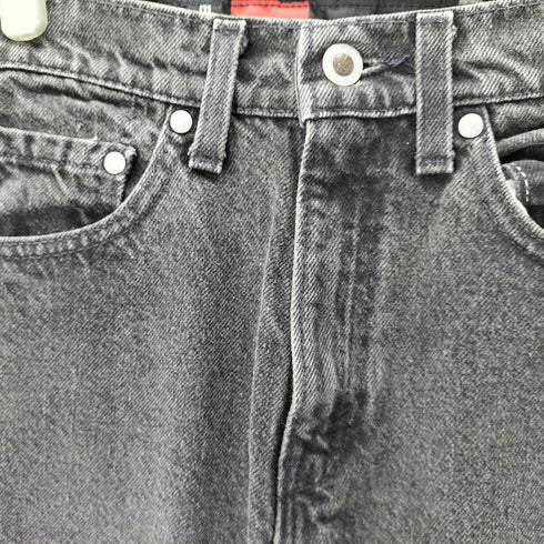 リーバイス Levis USA製 lean silvertab ブラックデニム レディース 3/4