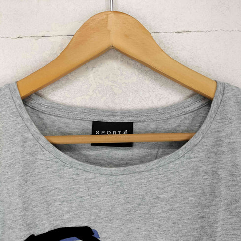 アニエスベー agnes b. SPORT B フロッキープリントクルーネックTシャツ レディース 2