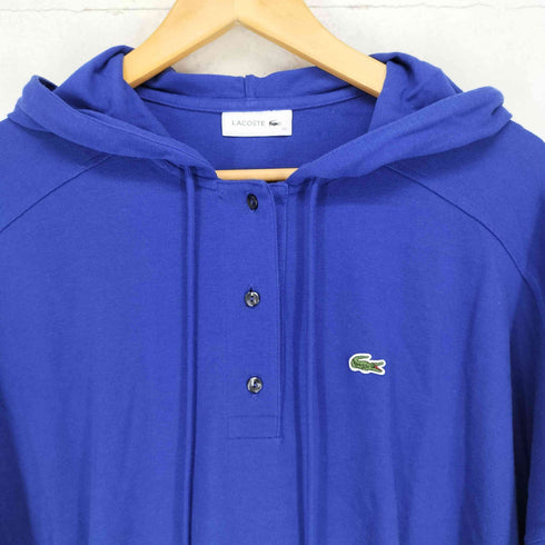 ラコステ LACOSTE ロゴ刺繍ドルマンスリーブフーディーポロワンピース レディース JPN:40