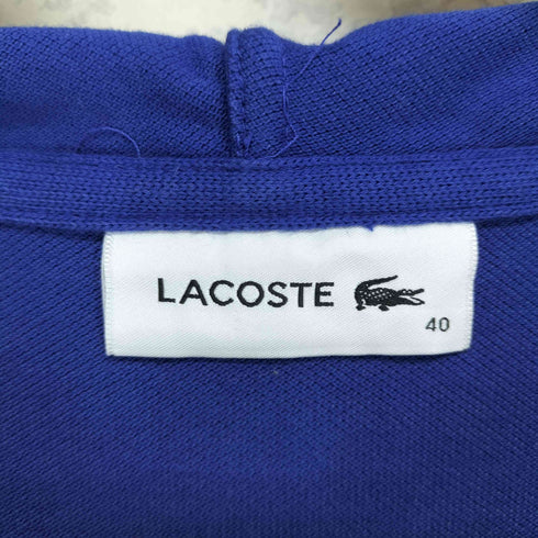 ラコステ LACOSTE ロゴ刺繍ドルマンスリーブフーディーポロワンピース レディース JPN:40