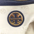 トリーバーチ TORY BURCH キャンバス レザー切替 ロゴ パンチング トート バッグ レディース