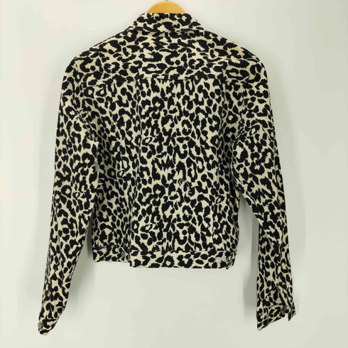 ゲス GUESS レオパード トラッカージャケット レディース import:M