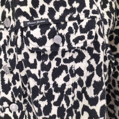 ゲス GUESS レオパード トラッカージャケット レディース import:M
