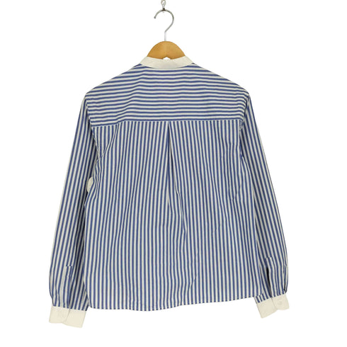 WNU ストライプバンドカラーシャツ import レディース US:38