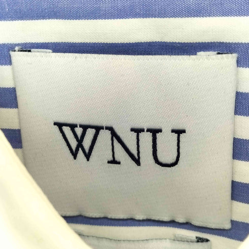 WNU ストライプバンドカラーシャツ import レディース US:38
